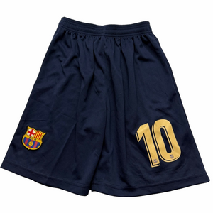 Messi Barcelona Navy Blue Soccer Shorts Men XS Boy XL Football Activewear